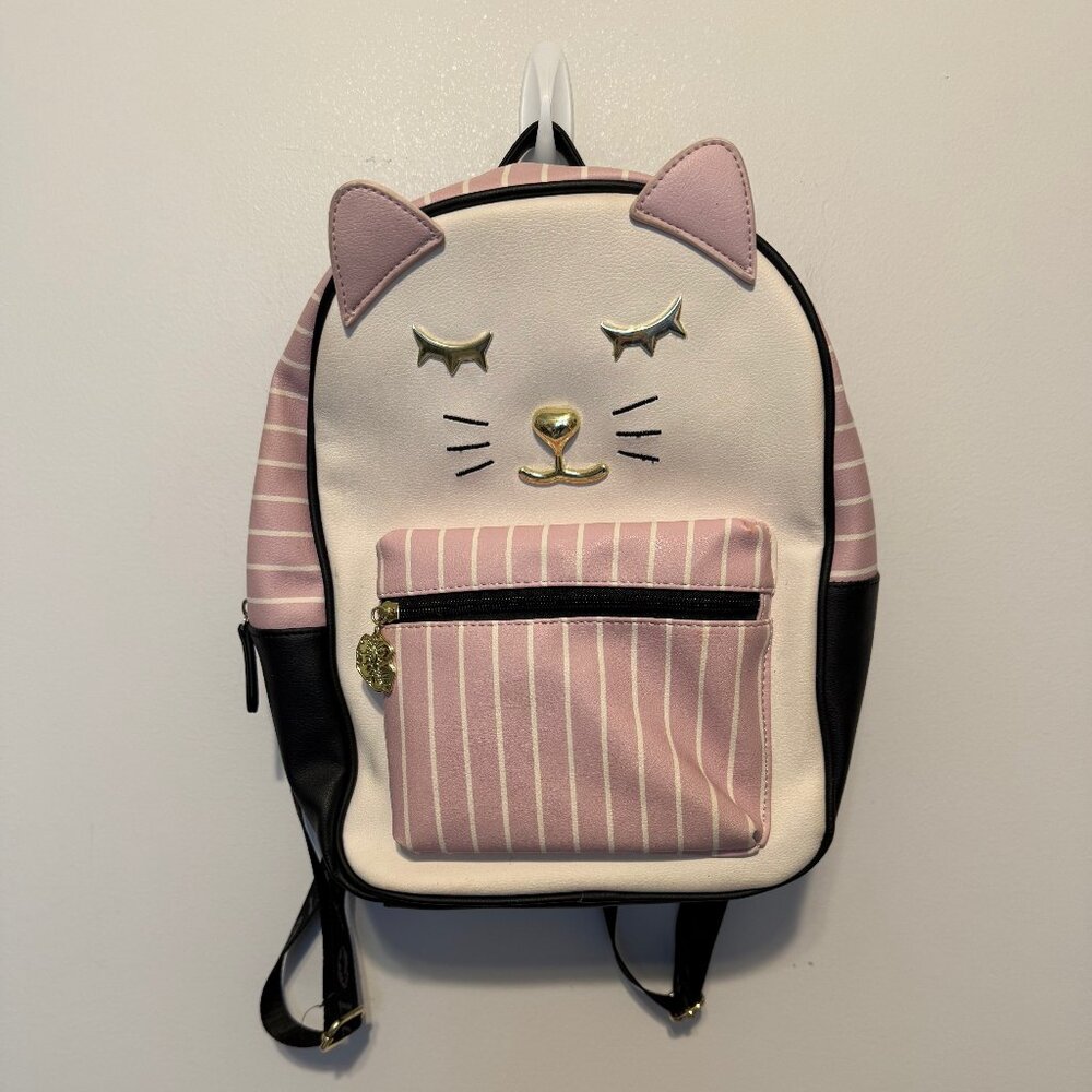 Luv  Betsy by Betsy Johnson Pink & Black Cat Back Pack